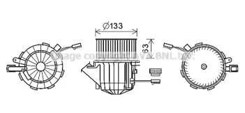 AVA QUALITY COOLING ai8394 -  Электродвигатель, вентиляция салона